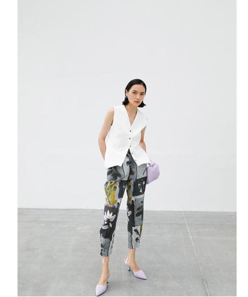 Abstract Art Tapered Pants